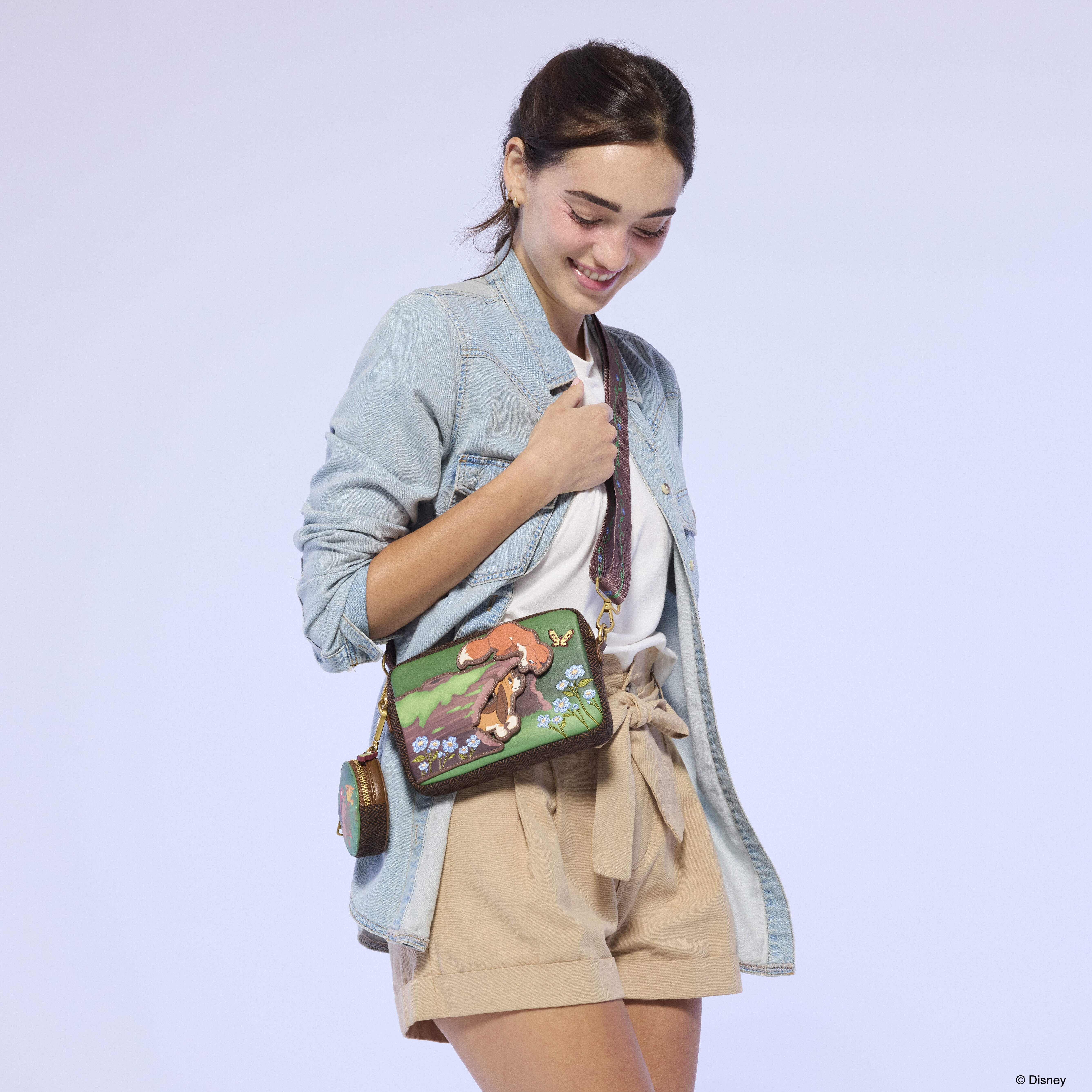 The Fox and the Hound Tod & Copper Sling Crossbody Bag with Coin